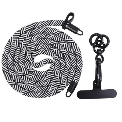 Universalus mobiliojo telefono dirželis su kortelių dirželiu, reguliuojami kryžminiai mobiliojo telefono kaklo dirželiai, skirti iPhone Samsung Xiaomi