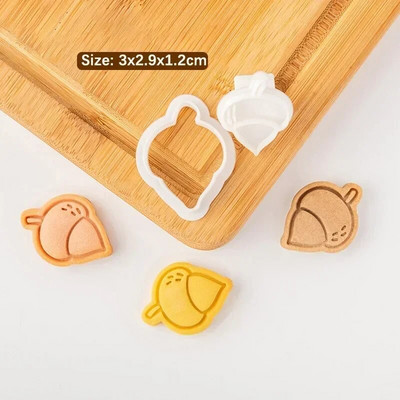 Rudens lapų sausainių forma ąžuolo klevo lapams Sausainių pjaustyklės Rankomis spaustos Fondanto Antspaudas Saldainiai Šokoladiniai Tortai Dekoravimo Įrankiai