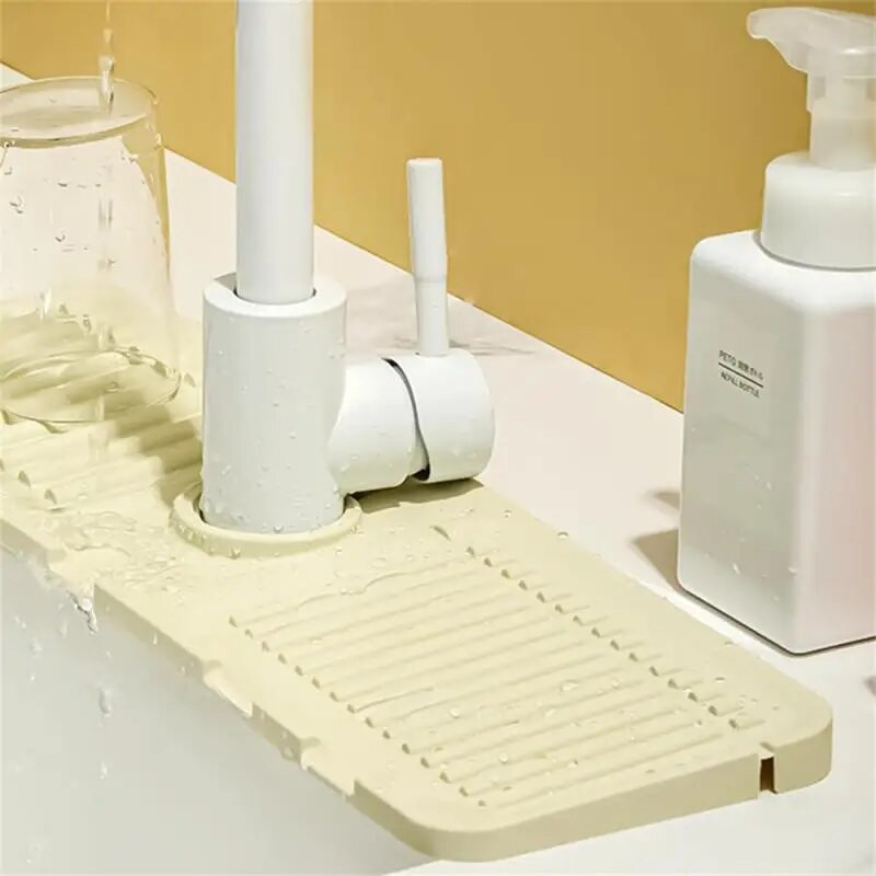 Köögisegisti pritsmepadi silikoonist valamusegisti pritsmekaitse matt käsnaga äravooluresti tööpinna kaitse vannitoaköögi jaoks