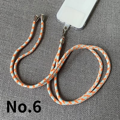 Cureaua de colier universală cu șnur încrucișat pentru telefon mobil, curea de reglare lungă pentru telefon, cu clemă pentru iPhone, xiaomi Samsung