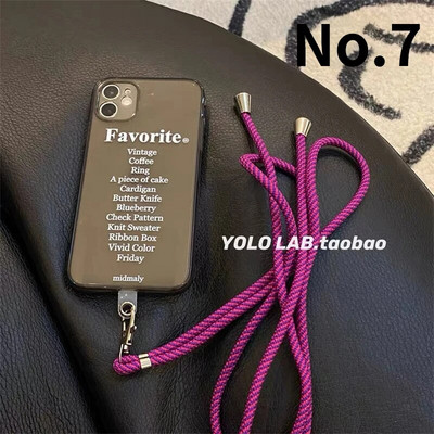 Universalus Crossbody Lanyard Kaklo papuošalo dirželis Mobilus Telefonas Ilgas reguliuojamas telefono dėklas su segtuku, skirtas iPhone xiaomi Samsung