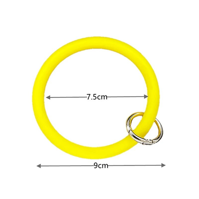 Universalus pakabinamas žiedas priekyje mobiliojo telefono minkštas silikoninis dirželis, apsaugantis nuo praradimo apyrankę, skirtą iPhone Xiaomi Samsung raktų pakabukui