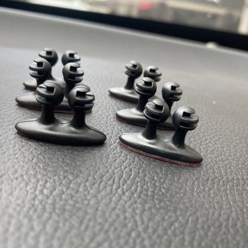 1/4/8/16 vnt Automobilio kabelio vyniotuvo vidinis kabelio lipnus spaustukas Kabelio laido valdymas Vielos laikiklio laido laikikliai