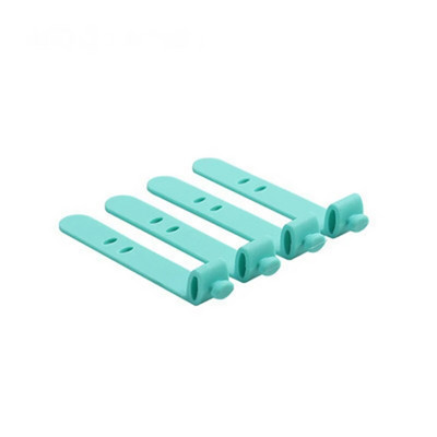 4 vnt Universalus kabelių valdymo laido fiksatorius įkroviklis Organizatorius Naujas telefono kabelio apvyniojimo ausinių spaustukas silikoninis laikiklis