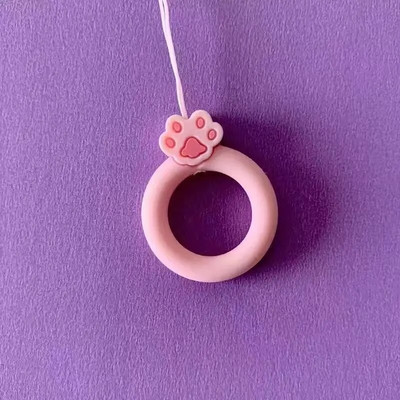 Mielas silikoninis pirštų žiedas telefono dirželis Trumpas dirželis Telefono žavesys Mobiliojo telefono dirželiai, skirti Key Dibujo Animado Sleutelkoord