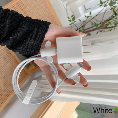 Silikoninis įkrovimo laido apsauginis dangtelis, skirtas iPhone USB USB laido apsaugai įkrovimui duomenų kabelio įkroviklio saugos apvalkalas