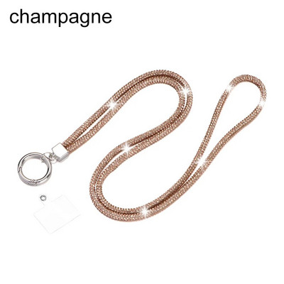 Blizgučiai Bling Bling raktų pakabukas deimantinis krištolinis lynas grandinės dirželiai Kalnų krištolinis telefono dirželis pakabinamas laidas