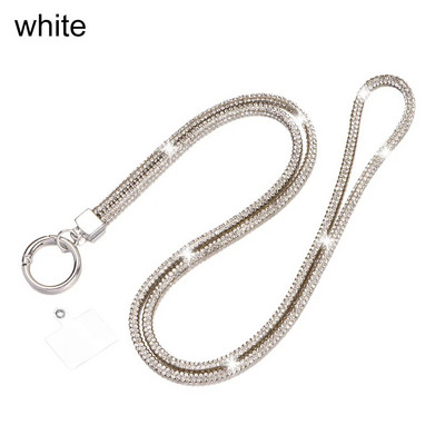 Blizgučiai Bling Bling raktų pakabukas deimantinis krištolinis lynas grandinės dirželiai Kalnų krištolinis telefono dirželis pakabinamas laidas