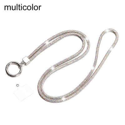 Blizgučiai Bling Bling raktų pakabukas deimantinis krištolinis lynas grandinės dirželiai Kalnų krištolinis telefono dirželis pakabinamas laidas