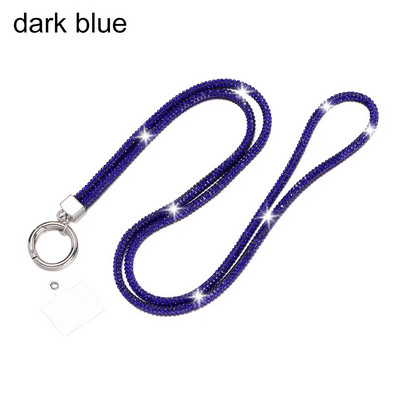 Blizgučiai Bling Bling raktų pakabukas deimantinis krištolinis lynas grandinės dirželiai Kalnų krištolinis telefono dirželis pakabinamas laidas