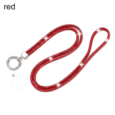 Blizgučiai Bling Bling raktų pakabukas deimantinis krištolinis lynas grandinės dirželiai Kalnų krištolinis telefono dirželis pakabinamas laidas