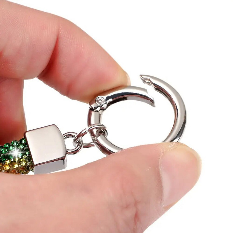 Blizgučiai Bling Bling raktų pakabukas deimantinis krištolinis lynas grandinės dirželiai Kalnų krištolinis telefono dirželis pakabinamas laidas