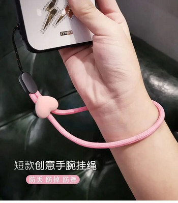 Νέος χαριτωμένος ιμάντας smartphone Κρεμαστό σιλικόνης για κινητά λουριά καρπού ιμάντες καρπού με κορδόνι δαχτυλίδι δαχτυλίδι μπρελόκ Αξεσουάρ κινητού τηλεφώνου