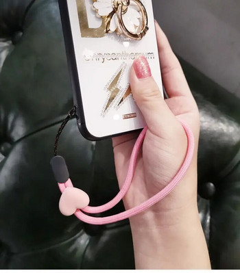Νέος χαριτωμένος ιμάντας smartphone Κρεμαστό σιλικόνης για κινητά λουριά καρπού ιμάντες καρπού με κορδόνι δαχτυλίδι δαχτυλίδι μπρελόκ Αξεσουάρ κινητού τηλεφώνου