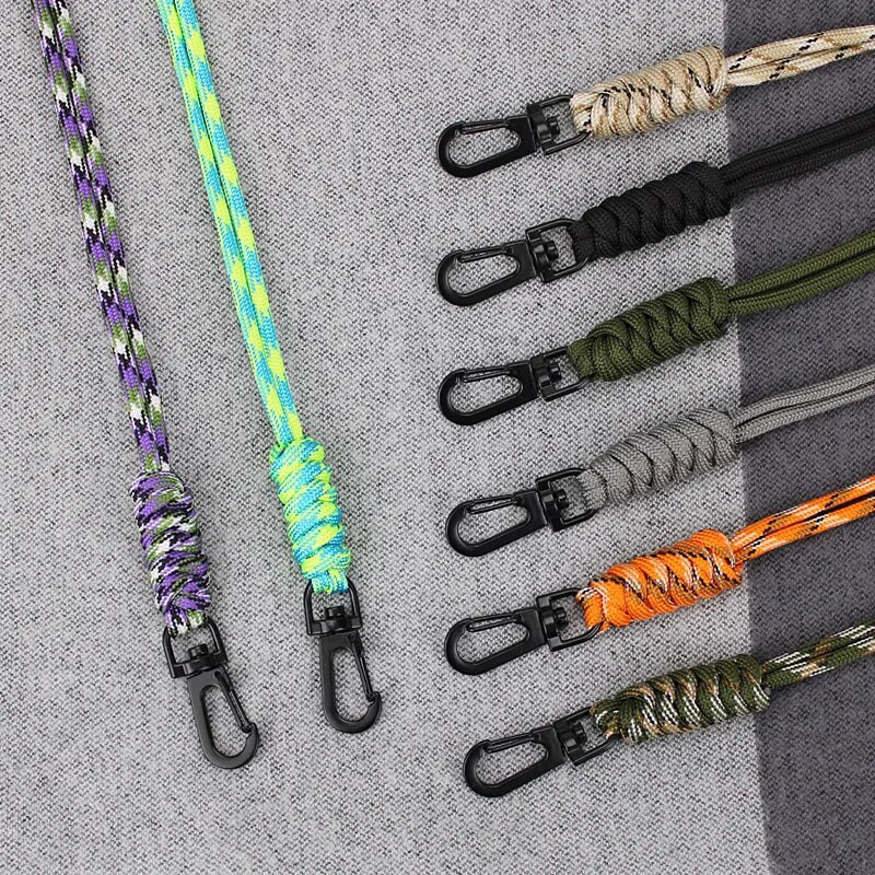 8 στυλ Περιστρεφόμενο μπρελόκ με πόρπη Κορδόνι υψηλής αντοχής Κορδόνι κινητού τηλεφώνου Μπρελόκ Κορδόνι λαιμού Paracord