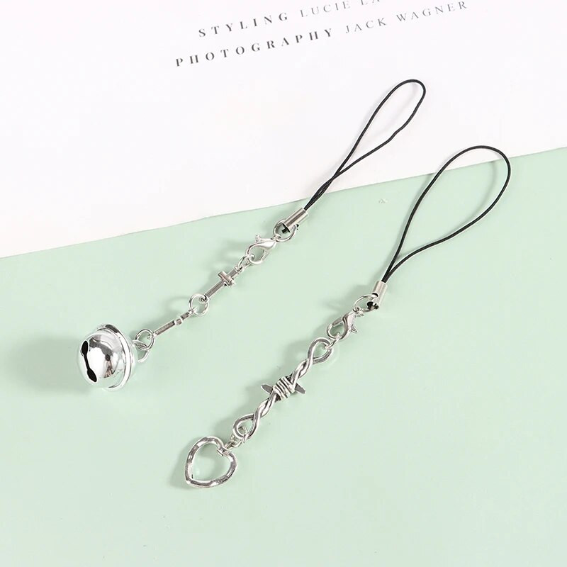 1vnt Originalūs „pasidaryk pats“ rankų darbo mielo lydinio telefonų pakabukai „Kawaii“ pakabukas su raktų pakabuko dirželiu su „Star Bead“ animacinių filmų priedais