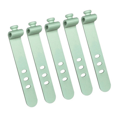 5 vnt. silikono telefono duomenų kabelio vyniotuvas, ausinių spaustukas, daugkartinio naudojimo kabelių dirželiai, valdymo vielos laido tvirtinimo laikiklis, kabelio diržo raištis