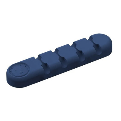 Kabelių laikiklis silikoninis USB duomenų kabelio laikiklis stalinis laidas laido tvarkyklė Kabelių apsauga Tvarkingi valdymo įrankiai biuro namams