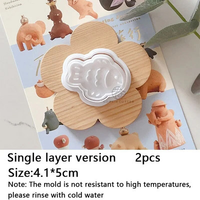 Miela žuvies formos sausainių pjaustyklė „pasidaryk pats“ fondant pyragaičiai sausainiai, plastikinės formos, gimtadienio šventės kepimo įrankiai, desertai, saldainiai, dekoro reikmenys