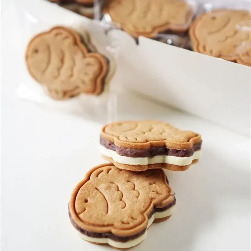 Miela žuvies formos sausainių pjaustyklė „pasidaryk pats“ fondant pyragaičiai sausainiai, plastikinės formos, gimtadienio šventės kepimo įrankiai, desertai, saldainiai, dekoro reikmenys