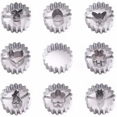 Húsvéti süti bélyegző szett rozsdamentes acél nyúltojás formájú keksz sütőforma lekvár sütemény forma péksütemény pékáru kiegészítők