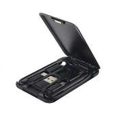 Daugiafunkcinis USB kabelio kortelių rinkinys Mini USB adapterio kabelio konvertavimo atminties dėžutė USB įkrovimo kabelių rinkinys C tipo IOS adapteriai