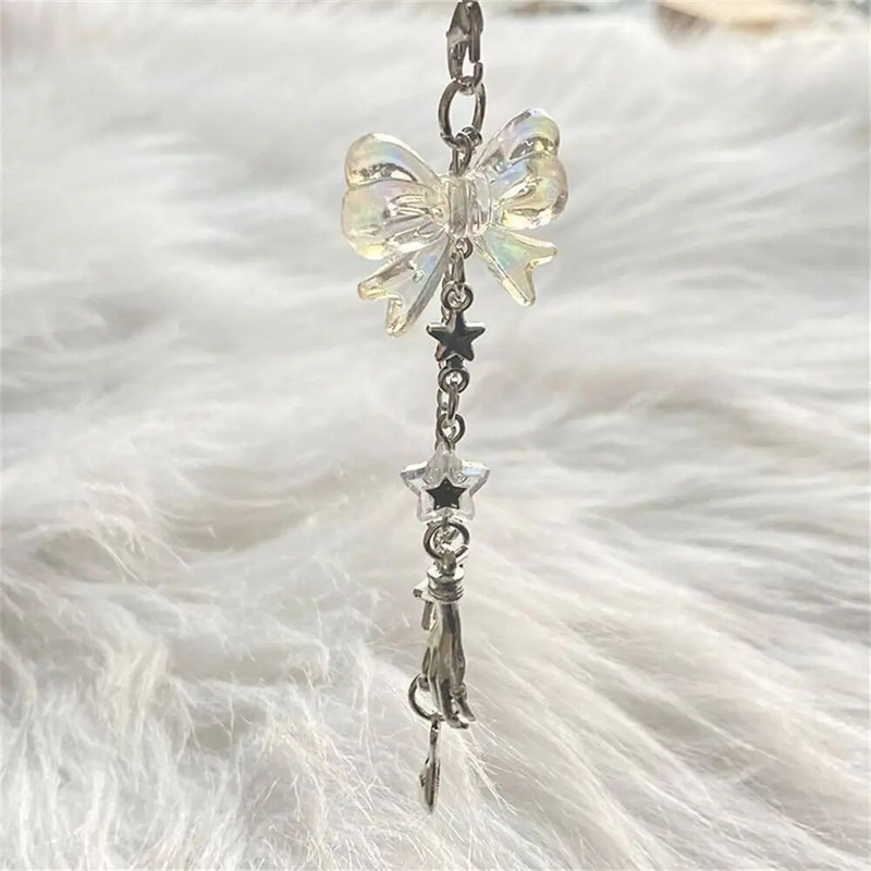 Y2k telefono pakabukas Sweet Cool Girl Rožinė grandinėlė Kawaii Moteriški aksesuarai Rankų darbo pasidaryk pats mielas telefono dirželis