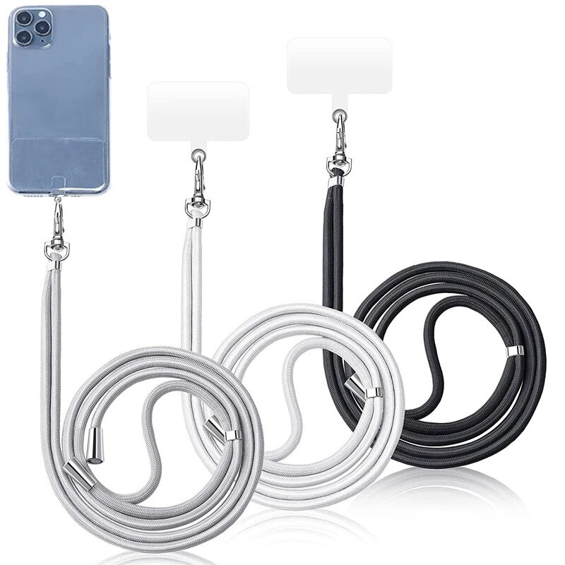Universalus mobiliojo telefono dirželis, reguliuojamas telefonų kaklo dirželis, ilgas grandinės karoliai, skirti iPhone Samsung Xiaomi dirželiai.