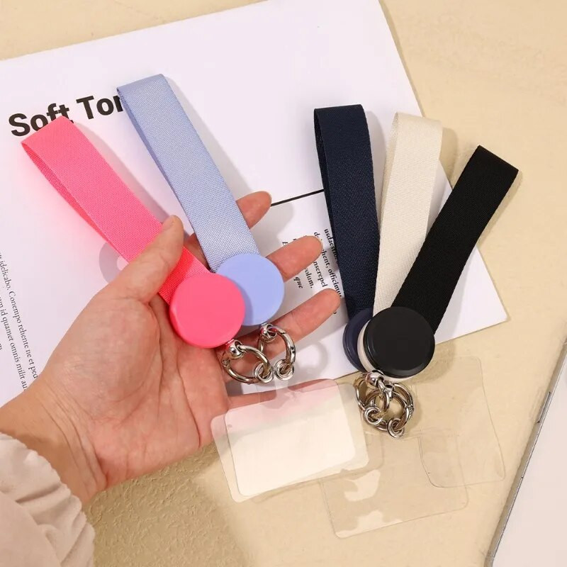 Mobiliojo telefono dirželis trumpas riešo dirželis su kortele, skirtas iPhone Samsung Huawei telefonams universalus apsaugos nuo pametimo apyrankės dirželis