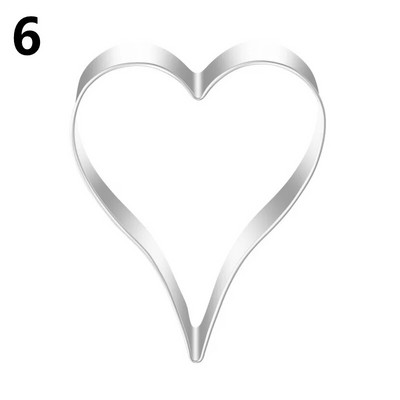 Vestuvinės nuotakos širdelės sausainių pjaustyklės sausainių formelės pasidaryk pats Valentino dienos kepimo įrankiai sausainių vaisių antspaudas cukraus kubelių pyrago dekoras