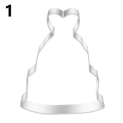 Vestuvinės nuotakos širdelės sausainių pjaustyklės sausainių formelės pasidaryk pats Valentino dienos kepimo įrankiai sausainių vaisių antspaudas cukraus kubelių pyrago dekoras