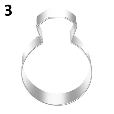 Vestuvinės nuotakos širdelės sausainių pjaustyklės sausainių formelės pasidaryk pats Valentino dienos kepimo įrankiai sausainių vaisių antspaudas cukraus kubelių pyrago dekoras