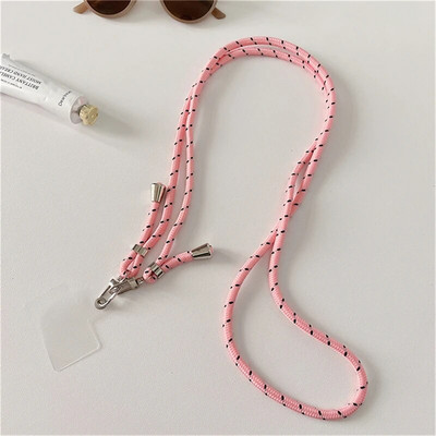 Spalvingi mobiliojo telefono dirželiai. Mieli sportiniai reguliuojami dirželiai Stilingas ilgas telefono virvės pakabukas skirtas iPhone 14Pro nailoniniam dirželiui