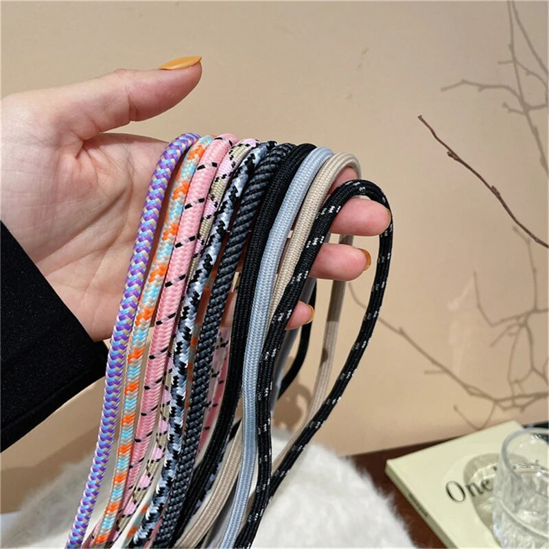 Spalvingi mobiliojo telefono dirželiai. Mieli sportiniai reguliuojami dirželiai Stilingas ilgas telefono virvės pakabukas skirtas iPhone 14Pro nailoniniam dirželiui