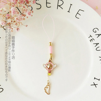 Mielos japoniško stiliaus išmaniojo telefono apyrankės, skirtos iPhone/Samsung/Xiaomi/Huawei mobiliojo telefono dirželio pakabinimo virvei, mergaičių telefono žavesiui