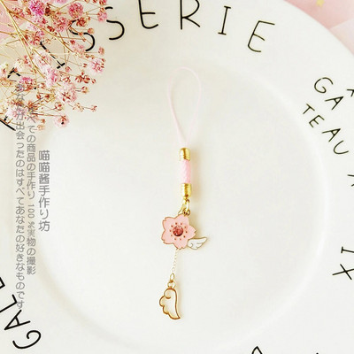 Mielos japoniško stiliaus išmaniojo telefono apyrankės, skirtos iPhone/Samsung/Xiaomi/Huawei mobiliojo telefono dirželio pakabinimo virvei, mergaičių telefono žavesiui