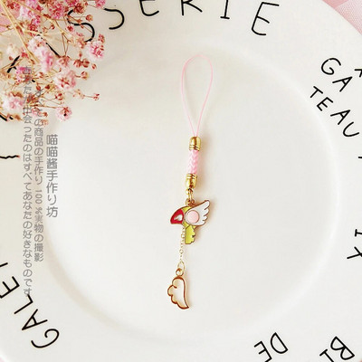 Mielos japoniško stiliaus išmaniojo telefono apyrankės, skirtos iPhone/Samsung/Xiaomi/Huawei mobiliojo telefono dirželio pakabinimo virvei, mergaičių telefono žavesiui