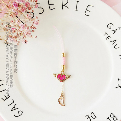 Mielos japoniško stiliaus išmaniojo telefono apyrankės, skirtos iPhone/Samsung/Xiaomi/Huawei mobiliojo telefono dirželio pakabinimo virvei, mergaičių telefono žavesiui