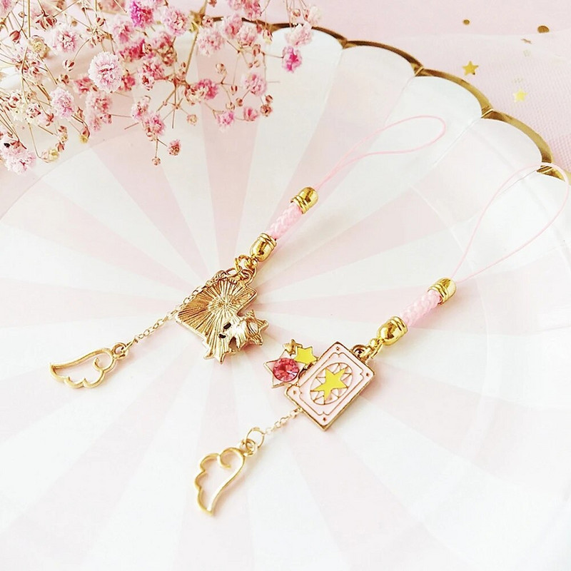 Mielos japoniško stiliaus išmaniojo telefono apyrankės, skirtos iPhone/Samsung/Xiaomi/Huawei mobiliojo telefono dirželio pakabinimo virvei, mergaičių telefono žavesiui