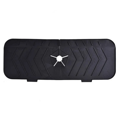 Silikono maišytuvo kilimėlis kriauklės purslų padėklas vandens išleidimo padėklas Vonios kambario stalviršio apsauga Šampūnas Muilo dozatorius Greitai džiūsta dėklo laikymo kilimėlis