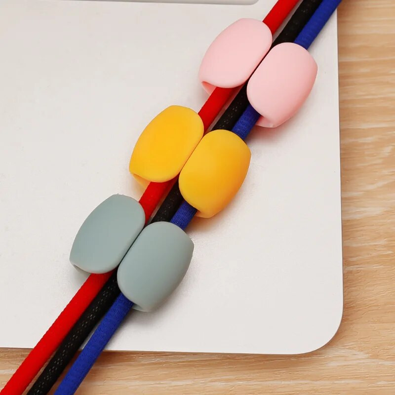 1-5 vnt. kabelio laikiklio sagtis, laidas, ausinių valdymas, skirtas USB įkrovimo kabelio vyniotuvo laikiklio laikiklio spaustukai, naudojami namų biure