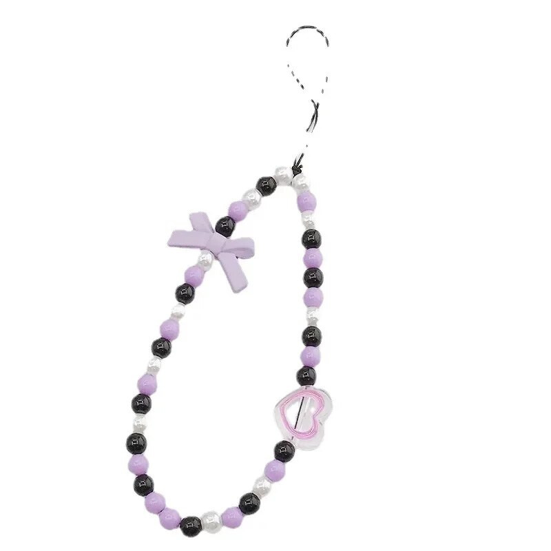 Mobiliojo telefono dirželis Mobiliojo telefono dirželis Telefono grandinėlė pakabukas Candy telefono dėklas Virvelinis papuošalų raktų pakabukas, skirtas Samsung Huawei iPhone Xiaomi