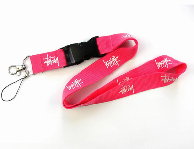 Χονδρική πώληση όλων των ειδών κορδόνι με λογότυπο μόδας μπρελόκ σφεντόνα έγγραφα λουράκι λαιμού σήμα σφεντόνα σφεντόνα χιαστί κορδόνι