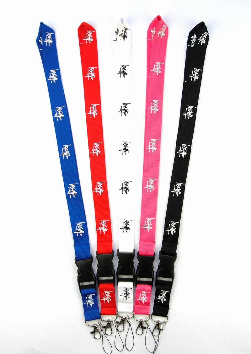 Didmeninė prekyba visų rūšių mados logotipu virvelė raktų pakabukas stropas dokumentai kaklo dirželis ženklelis diržas diržas skersinis telefono dirželis