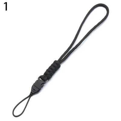 Apsaugos nuo pametimo pakabinamos virvės Telefono kuprinės raktų pakabukas Žibintuvėlis Kameros dirželis Didelio stiprumo parašiuto laidas Paracord