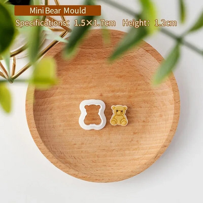 Kūdikių sausainių formelės Animacinių filmų sausainių antspaudai Vaikų pirmųjų metų sausainiai Pelėsinis meškiukas Deserto papuošimas Reljefinis formelės Kepimo įrankiai