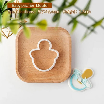 Kūdikių sausainių formelės Animacinių filmų sausainių antspaudai Vaikų pirmųjų metų sausainiai Pelėsinis meškiukas Deserto papuošimas Reljefinis formelės Kepimo įrankiai