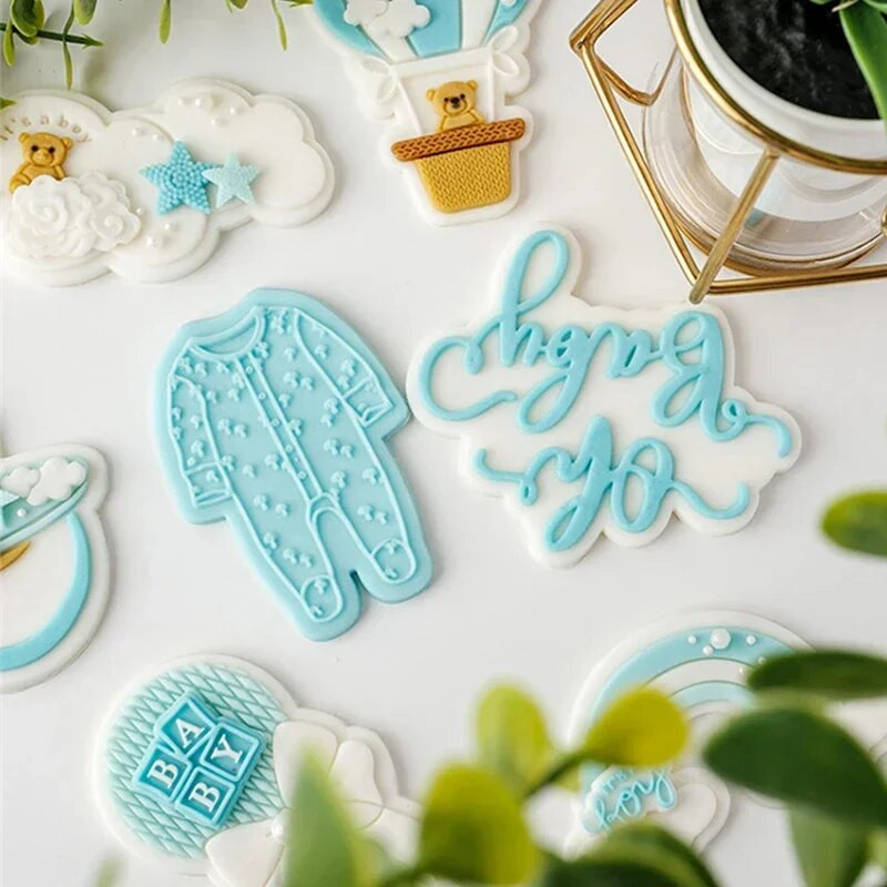Kūdikių sausainių formelės Animacinių filmų sausainių antspaudai Vaikų pirmųjų metų sausainiai Pelėsinis meškiukas Deserto papuošimas Reljefinis formelės Kepimo įrankiai