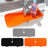 Köögis silikoonist segisti matt valamu äravoolu kraan püüdja vannitoa tööpinna kaitse seebi dosaatori alus