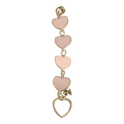 Galvanizuotas Love Heart telefono dėklas, skirtas iPhone 11 12 13 14 Pro Max XS Max XR 7 Plus 14 smūgiams atsparus riešo dirželio grandinės galinis dangtelis